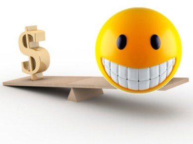 Sign dollar and the books on scales. 3D image.